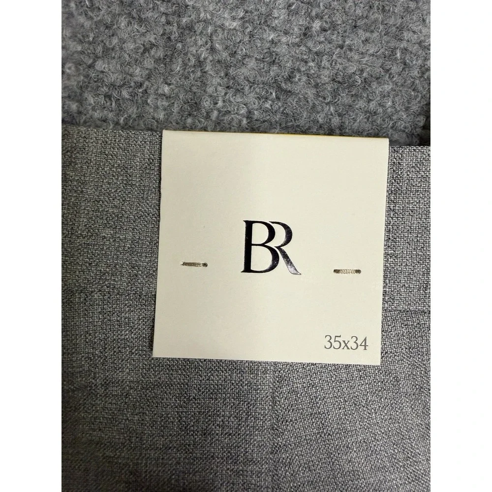 Men's Banana Republic Tailored Slim For Dress Pants Size 35x34 New Italian Wool